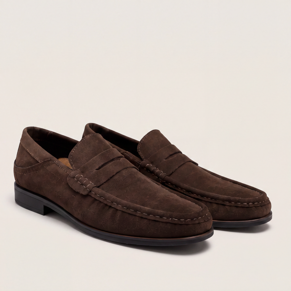 Mocasín de vestir marrón clásico