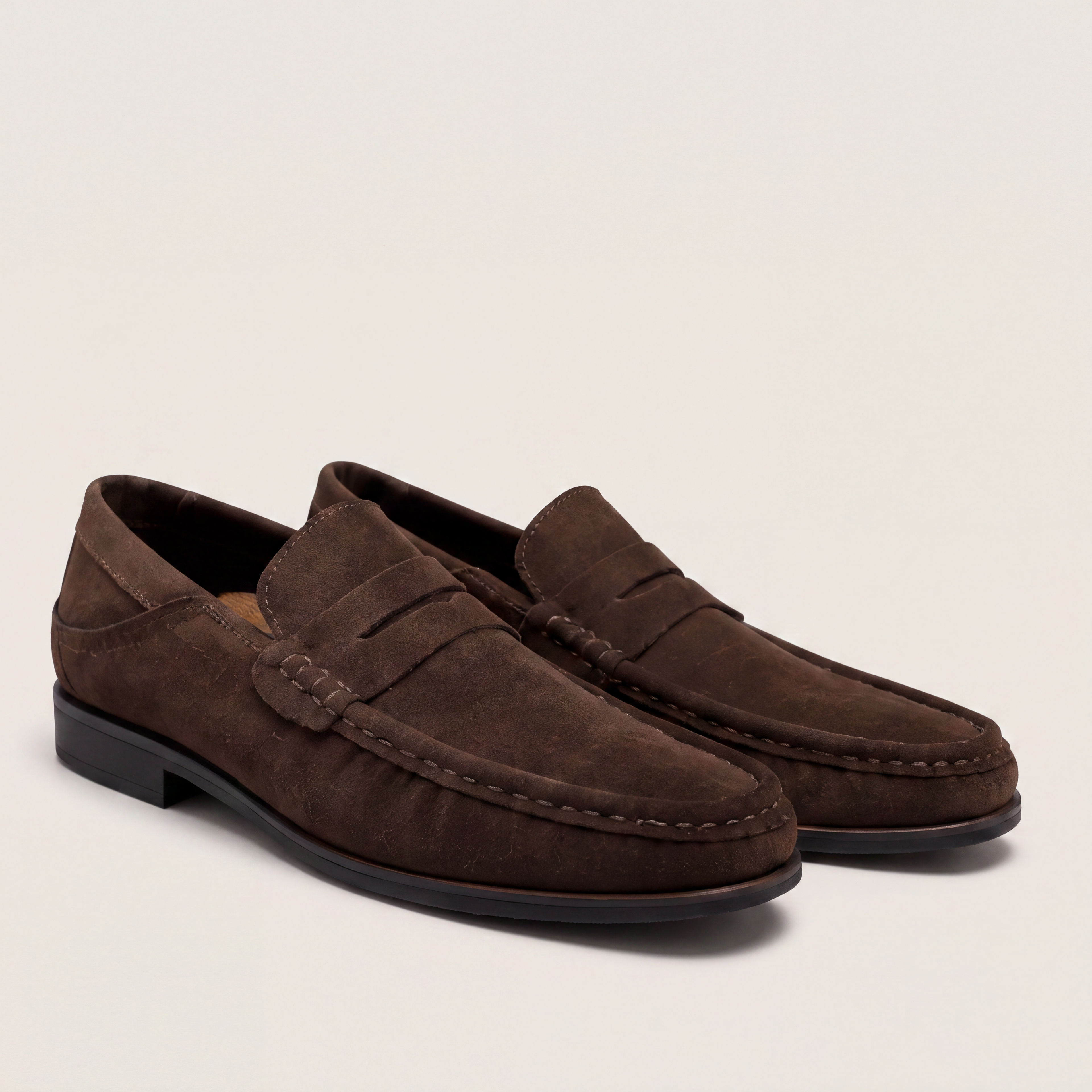 Mocasín de vestir marrón clásico