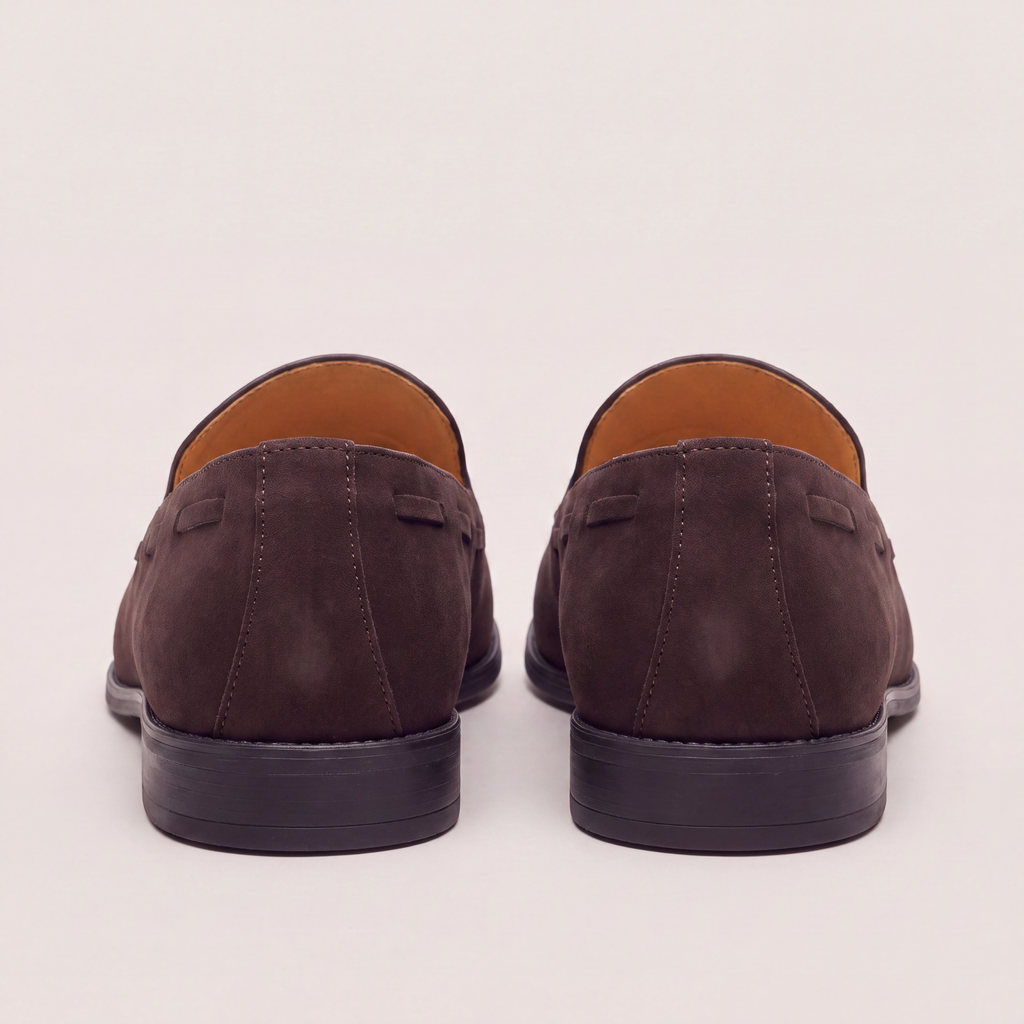 Mocasín de vestir marrón con borlas