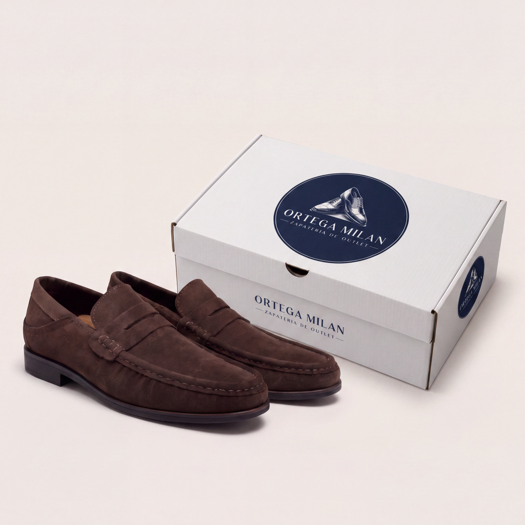 Mocasín de vestir marrón clásico