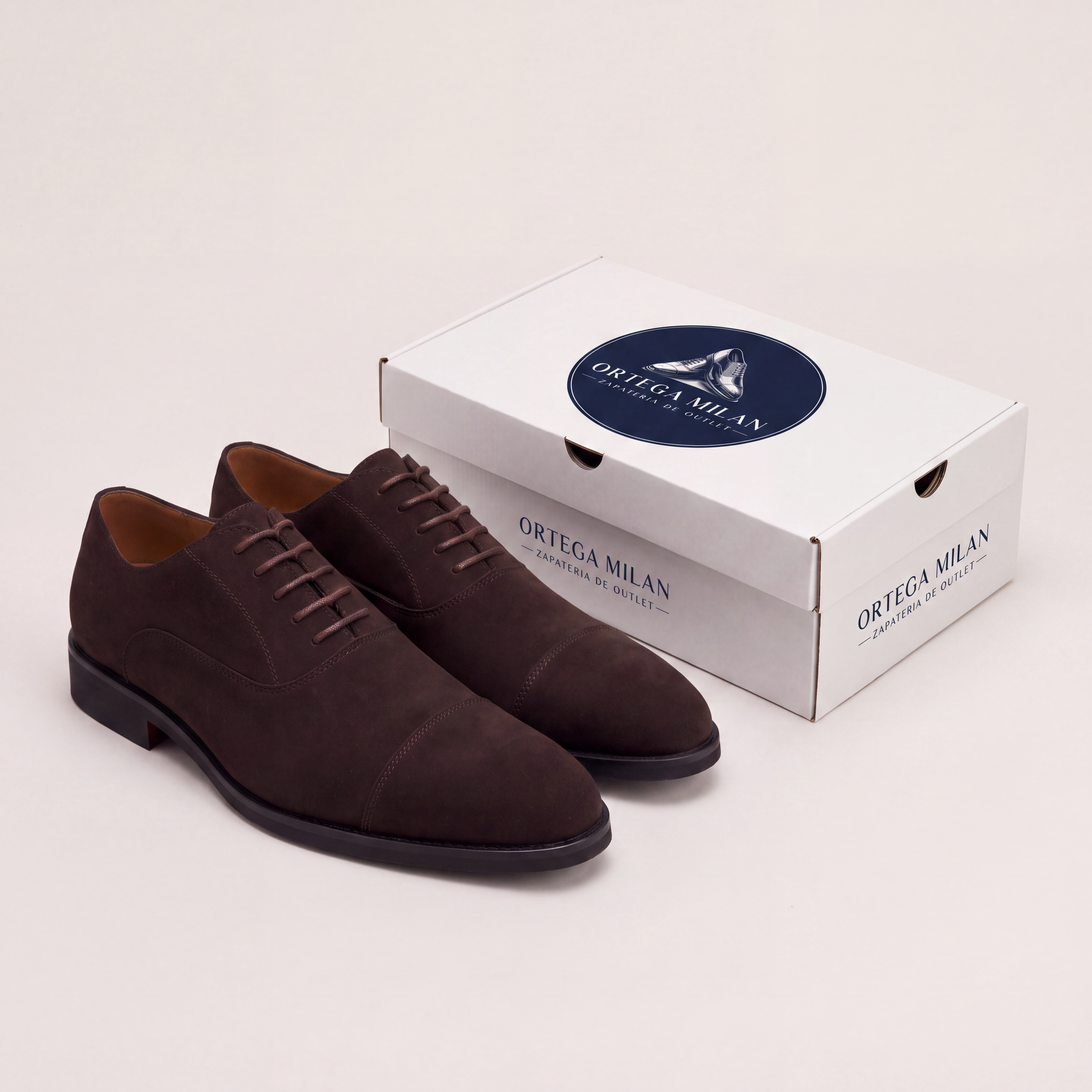 Zapato Oxford de vestir marrón
