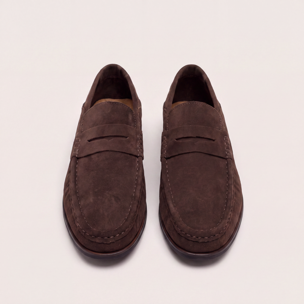 Mocasín de vestir marrón clásico