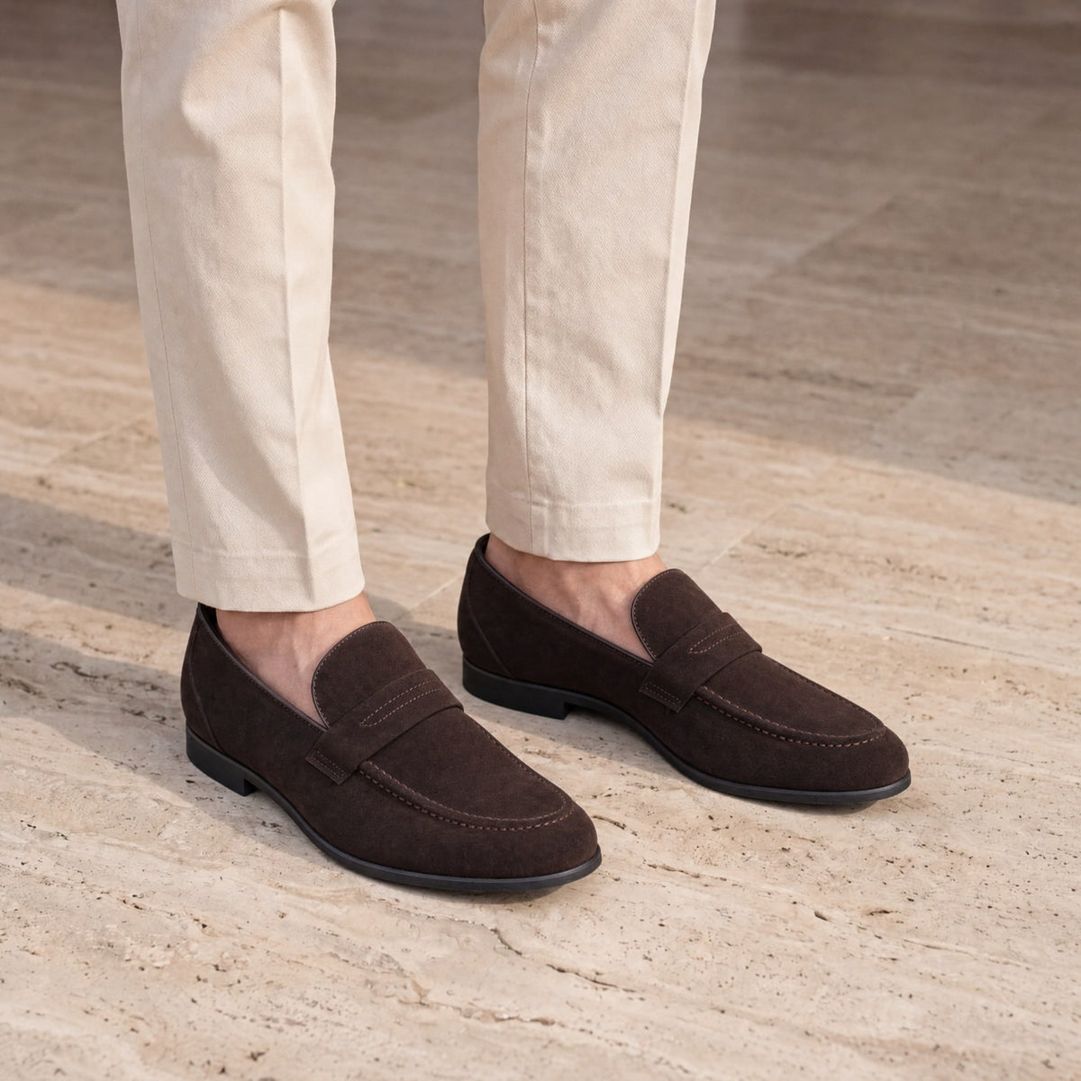 Mocasin loafer marrón de vestir