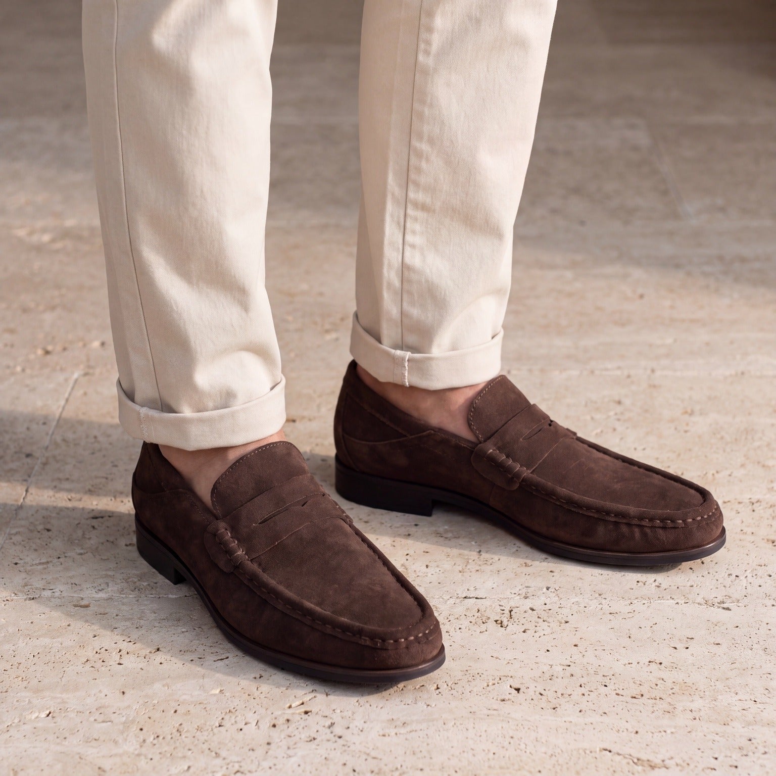 Mocasín de vestir marrón clásico