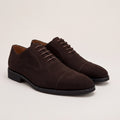Zapato con cordones oxford marrón de vestir
