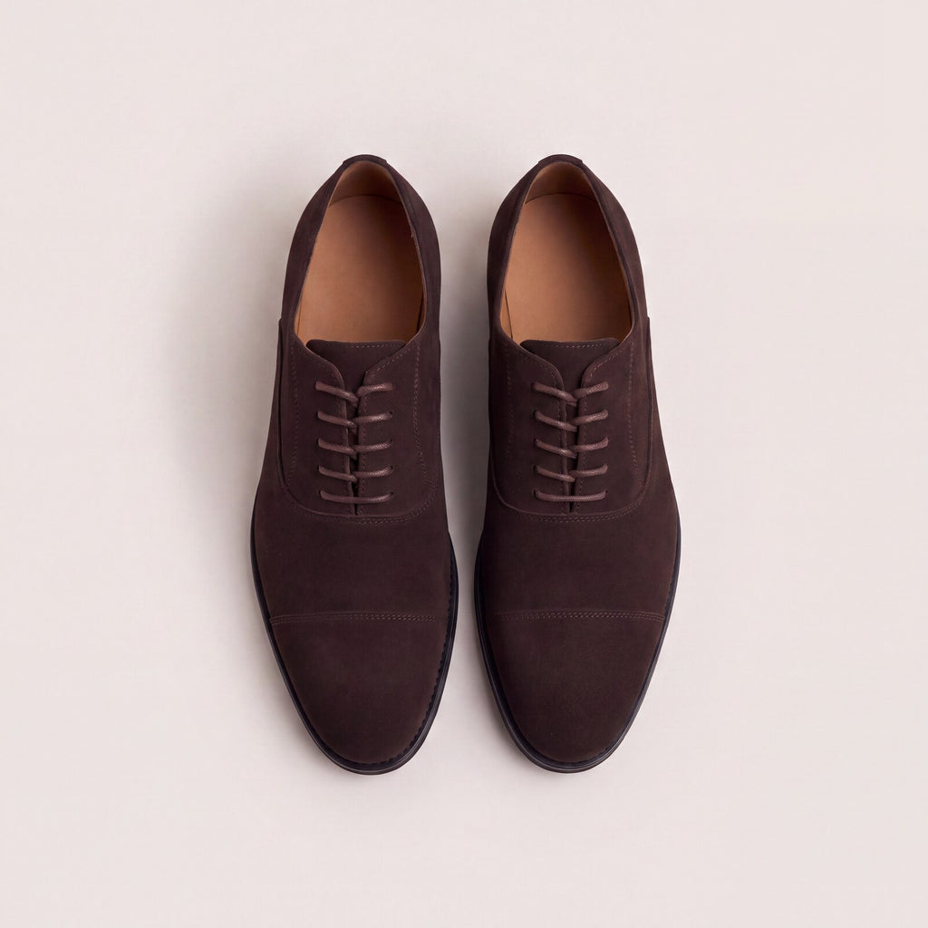Zapato con cordones oxford marrón de vestir