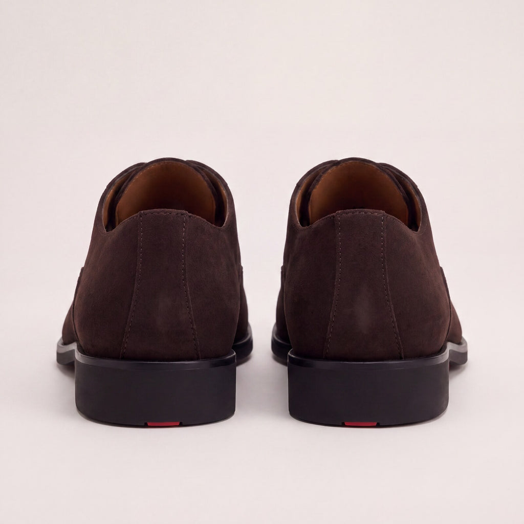 Zapato con cordones oxford marrón de vestir