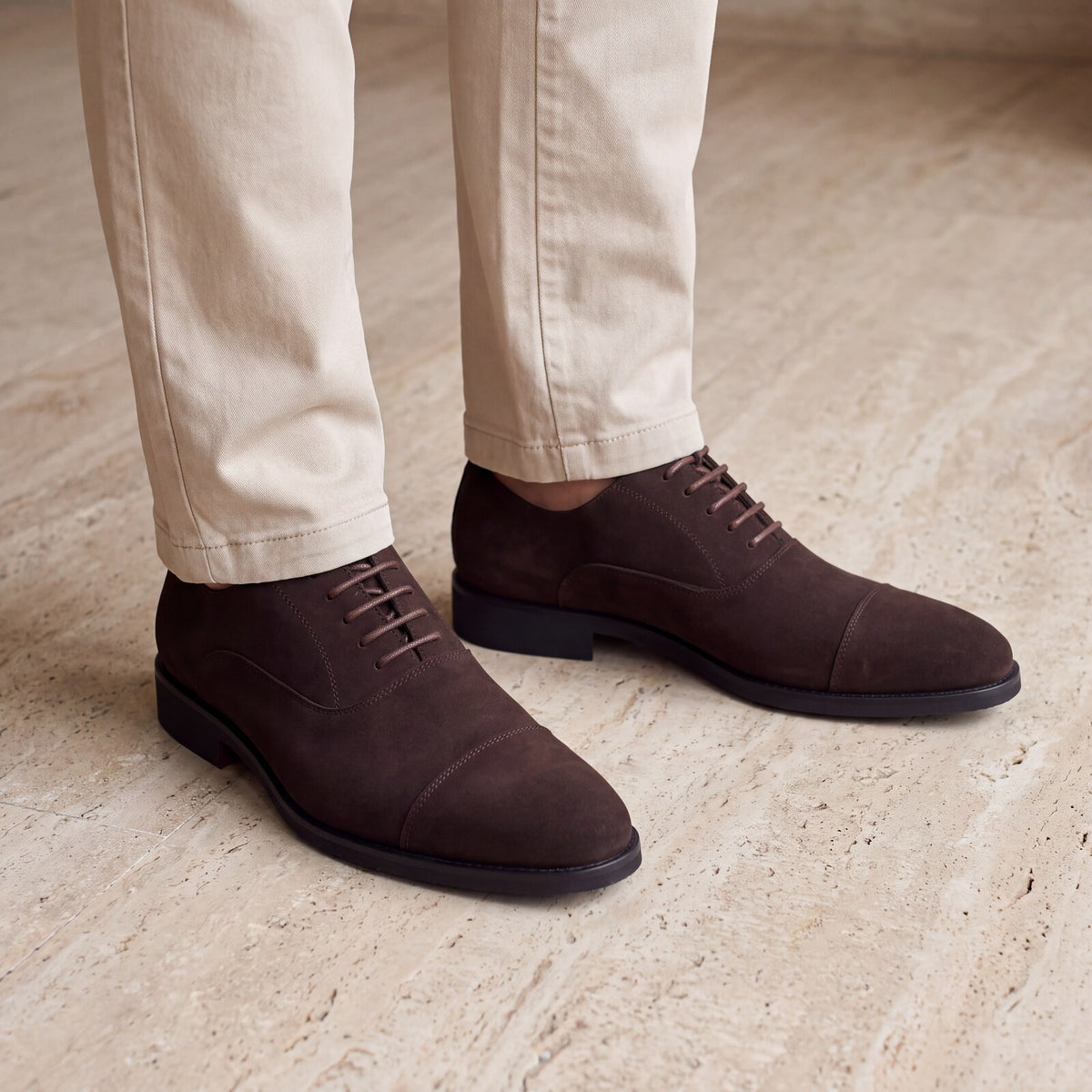 Zapato Oxford de vestir marrón